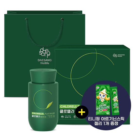 [추석 선물대첩] 클로렐라 플래티넘 SET (100일분) + 티니핑 아르기닌 스틱 젤리 1개 증정_1
