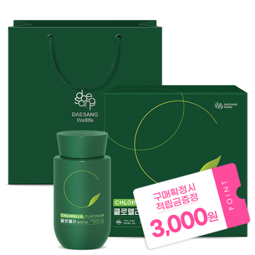 클로렐라 플래티넘 SET (100일분) + (증정: 적립금 3,000원 + 티니핑 젤리 1개)