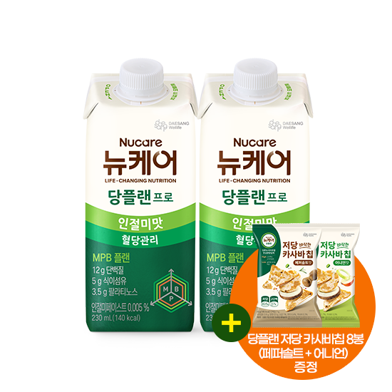 [핫딜특가] 당플랜 프로 인절미맛 230ml (48팩) + 당플랜 저당 카사바칩 혼합구성 (8봉) 증정_1