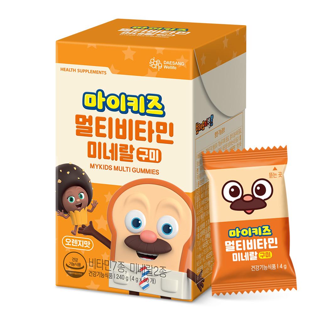 [마이키즈 이벤트] 마이키즈 멀티비타민미네랄 구미 (4g×60구미) /20일분