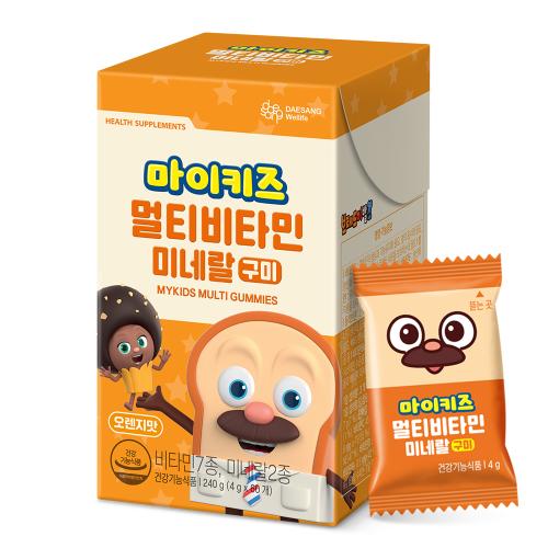 [마이키즈 이벤트] 마이키즈 멀티비타민미네랄 구미 (4g×60구미) /20일분