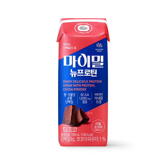 [뉴케어X마이밀 단백질 할인대전] 마이밀 마시는 뉴프로틴 딥초코 190ml (48팩)_2