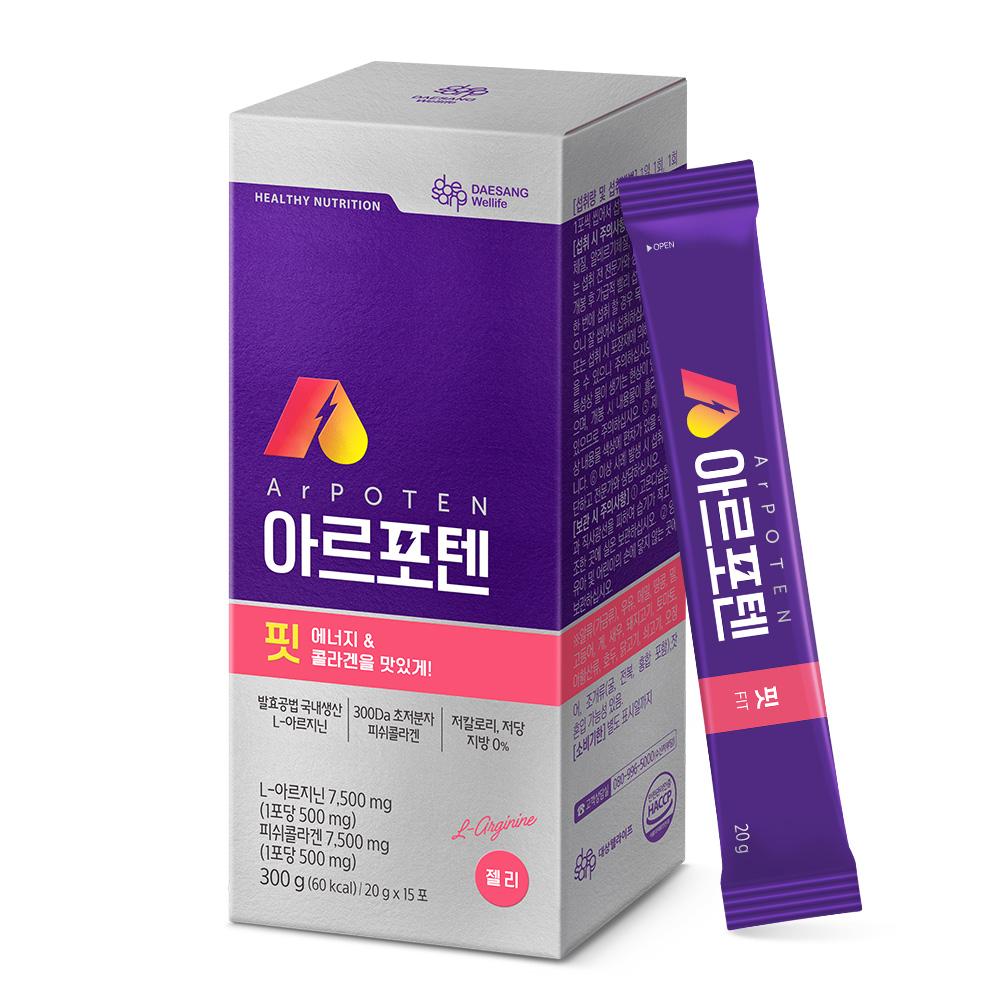 [6월 스포식스X아르포텐 특가] 아르포텐 핏 300g(20gx15포) /15일분 + 적립금 1,000원 증정_2
