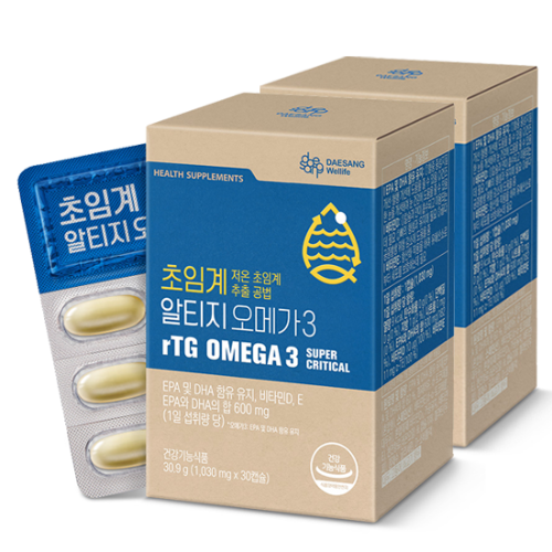 초임계 알티지 오메가3 (1,030 mg x 30캡슐)X2 /60일분