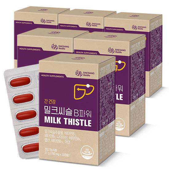 밀크씨슬 B파워 (700 mg×30캡슐)X6 /180일분 + 적립금 1,000원 증정_3