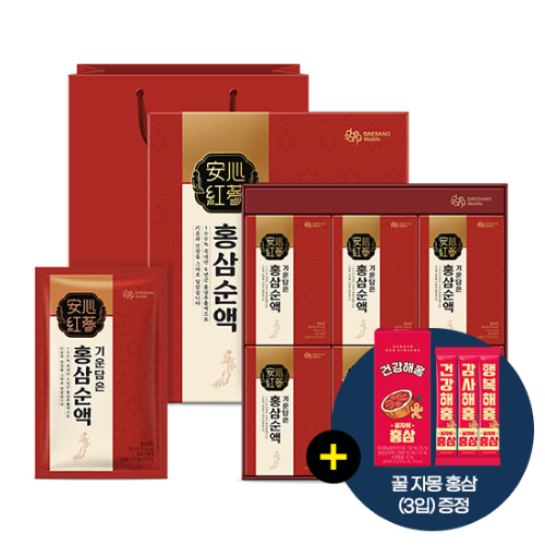 [웰니스 레터] 기운 담은 홍삼 순액 (50 mlx24포) + 꿀 자몽 홍삼 (3입) 증정 