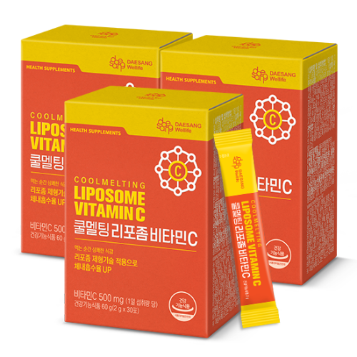 쿨멜팅 리포좀 비타민C 60g (2gx30포)X3 /90일분