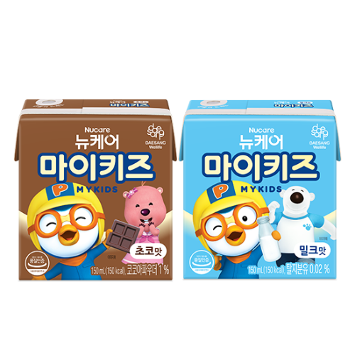뉴케어 마이키즈 밀크맛 150ml (24팩) + 초코맛 150ml (24팩) 
