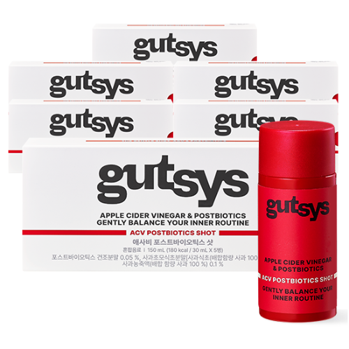 gutsys 것시스 애사비 포스트바이오틱스 샷 (30 mL×5병)X6 /30일분 (소비기한: 2025.11.02)