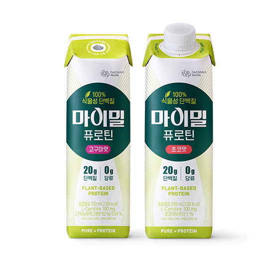 [마이밀 핫딜특가] 마이밀 퓨로틴 고구마맛 250ml (24입) + 초코맛 250ml (24입) / 소비기한 25.09.26까지