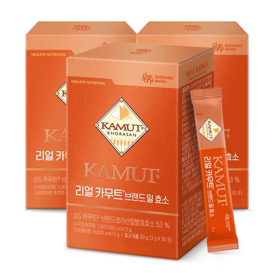 [설맞이 기획전] 리얼 카무트 브랜드 밀 효소 3g (30포입)X3 /90일분 + 리얼 카무트 효소(15입) 증정 + 포토리뷰 적립금 1,000원 (3월 4주차 지급/ID당 1회)_3