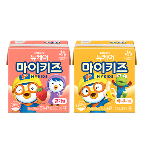 뉴케어 마이키즈 바나나맛 150ml (24팩) + 딸기맛 150ml (24팩) 