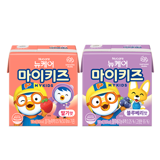 뉴케어 마이키즈 블루베리맛 150ml (24팩) + 딸기맛 150ml (24팩)_1