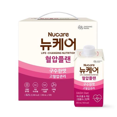 뉴케어 혈압플랜 구수한맛 200ml (16팩) 