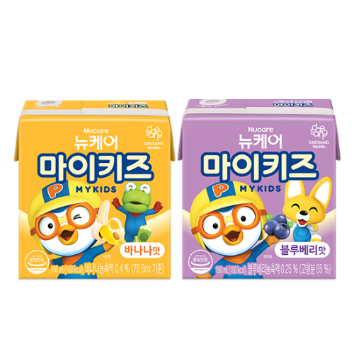 뉴케어 마이키즈 바나나맛 150ml (24팩) + 블루베리맛 150ml (24팩)