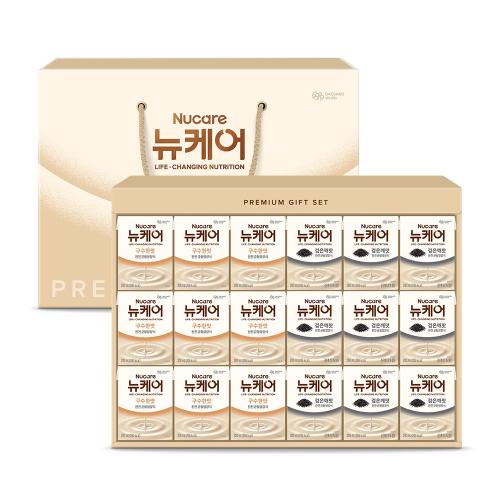 뉴케어 구수한맛 + 검은깨맛 (200mlx18입) / 혼합 선물세트 1호 