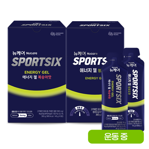 뉴케어 스포식스 에너지 젤 청포도맛 1EA + 복숭아맛 1EA