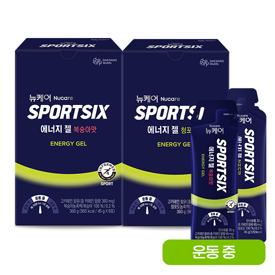 뉴케어 스포식스 에너지젤 청포도맛 1박스 + 복숭아맛 1박스 + 적립금 1,000원 증정_2