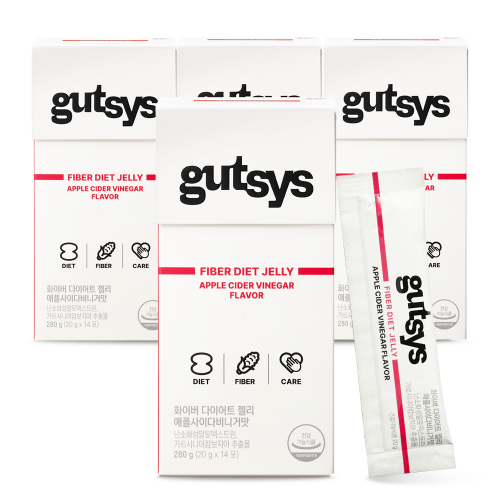gutsys 것시스 화이버 다이어트 젤리 (20 gX14포)X4 /56일분 