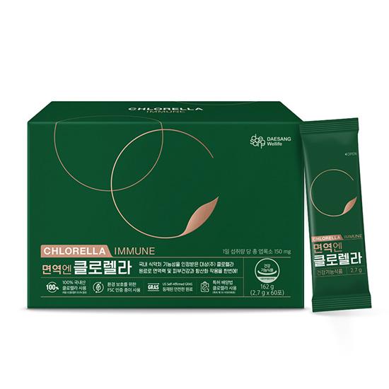 [가정의달 패밀리세일] 면역엔 클로렐라 (2.7 gx60포) /30일분 + 꿀자몽홍삼, 코큐텐, 애사비쏙구미 체험팩 3종 증정_2