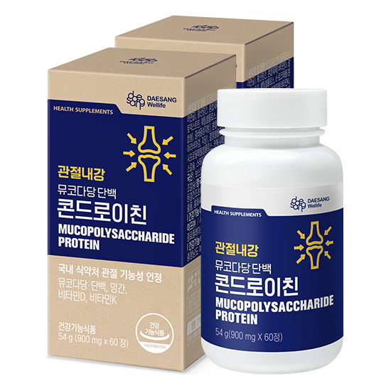 관절내강 뮤코다당 단백 콘드로이친 2박스(60일분) + 적립금 3,000원 증정 + 티니핑 아르기닌 스틱 젤리 1개 증정_2