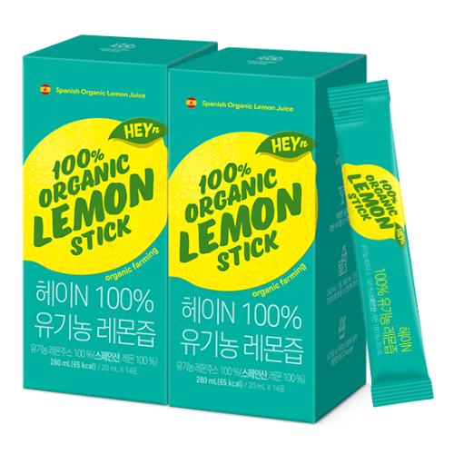 헤이N 100% 유기농 레몬즙 (20ml x 14포)X2