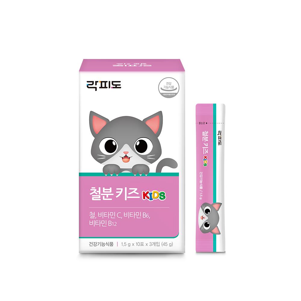 락피도 철분 키즈 1박스(30일분) + 적립금 1,000원 증정 + 티니핑 아르기닌 스틱 젤리 1개 증정_3