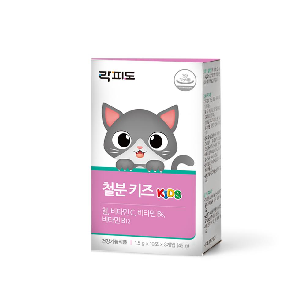 락피도 철분 키즈 1박스(30일분) + 적립금 1,000원 증정 + 티니핑 아르기닌 스틱 젤리 1개 증정_4