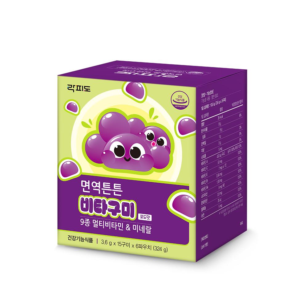 락피도 면역튼튼 비타구미 (90구미)X2 /60일분_2