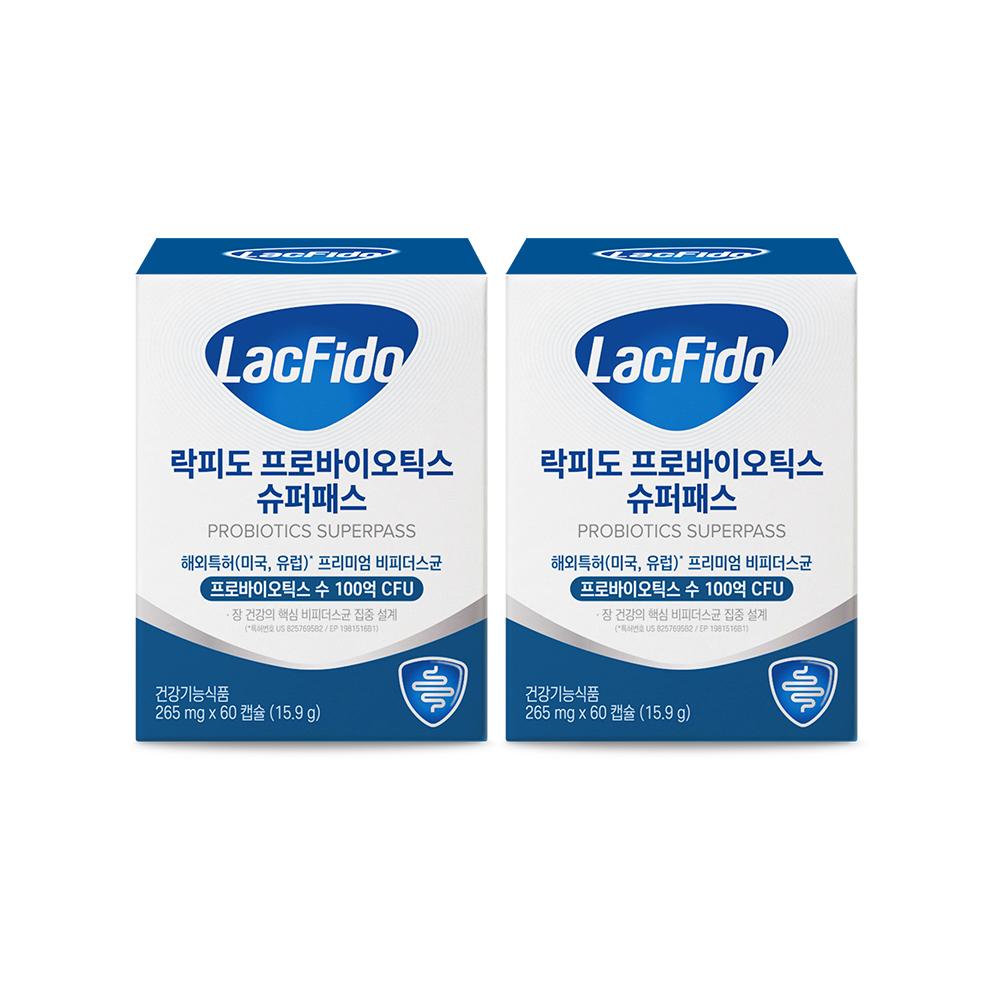 락피도 프로바이오틱스 슈퍼패스 (60캡슐)X2 /120일분_1