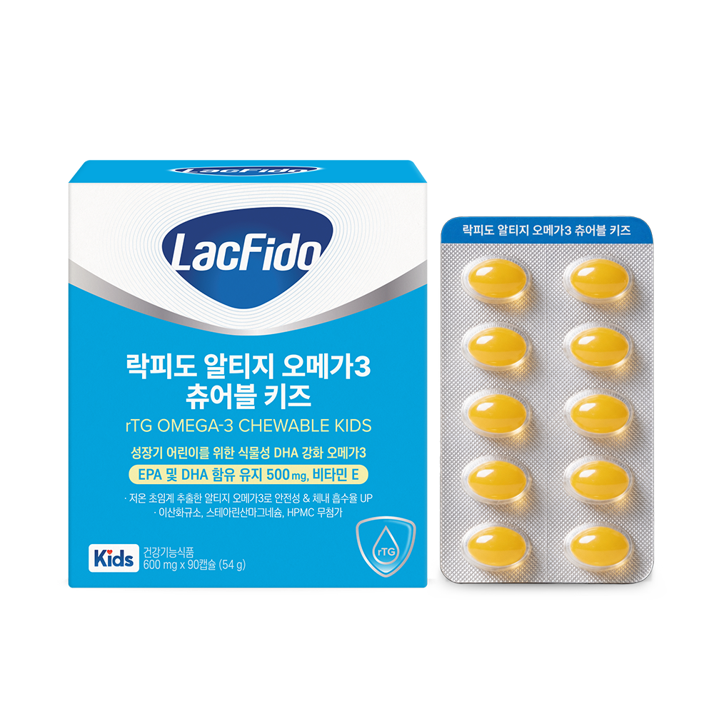 락피도 알티지 오메가3 츄어블 키즈 (90캡슐) /15일분 + 적립금 1,000원 증정 + 티니핑 아르기닌 스틱 젤리 1개 증정_3