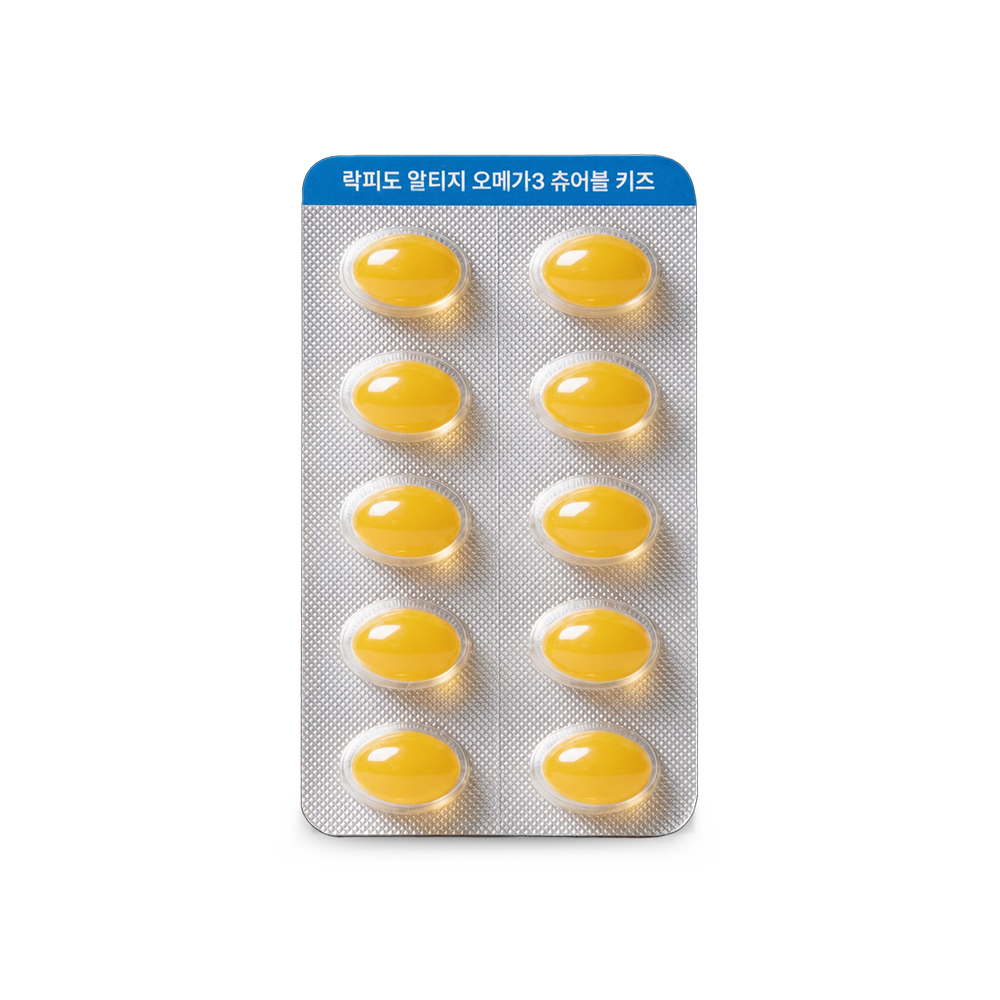 락피도 알티지 오메가3 츄어블 키즈 (90캡슐) /15일분 + 적립금 1,000원 증정 + 티니핑 아르기닌 스틱 젤리 1개 증정_5