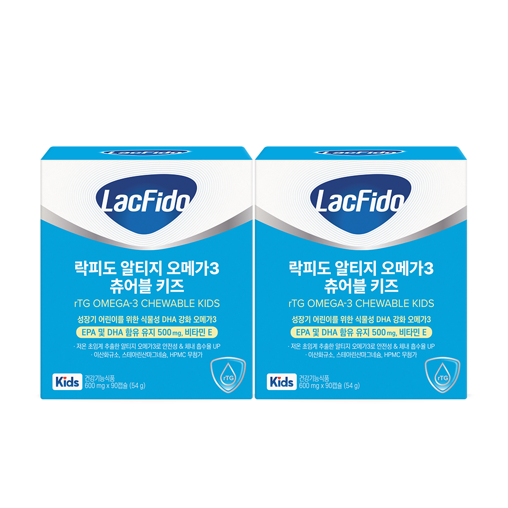 락피도 알티지 오메가3 츄어블 키즈 (90캡슐)X2 /30일분 + 적립금 2,000원 증정 + 티니핑 아르기닌 스틱 젤리 1개 증정_3
