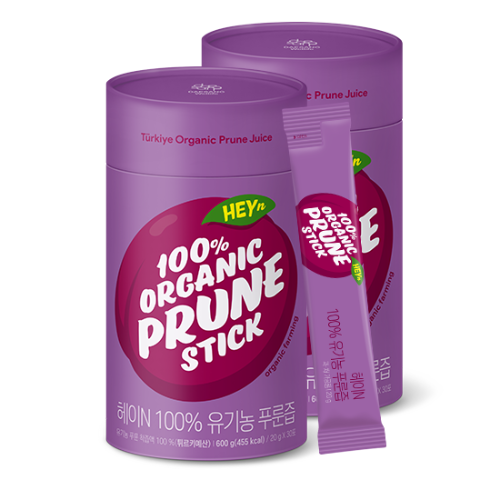 헤이N 100% 유기농 푸룬즙 600g (20g x 30포)X2