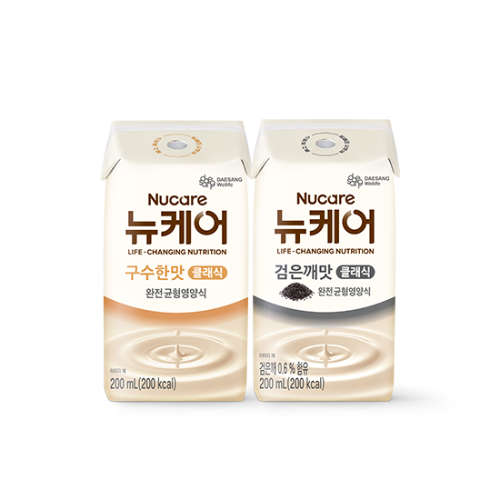 뉴케어 구수한맛 클래식 (빨대형) 200ml (24팩) + 검은깨맛 클래식 (빨대형) 200ml (24팩)