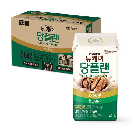 당플랜 호두맛 빨대형 200ml (24팩) 