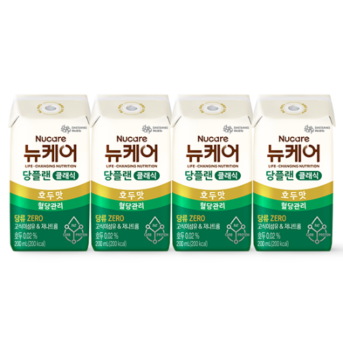 당플랜 호두맛 클래식 (빨대형_플라스틱절감) 200ml (96팩)
