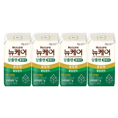 당플랜 호두맛 클래식 (빨대형_플라스틱절감) 200ml (96팩)