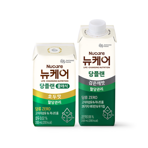 당플랜 호두맛 클래식 (빨대형) 200ml (24팩) + 당플랜 검은깨맛 200ml (30팩)