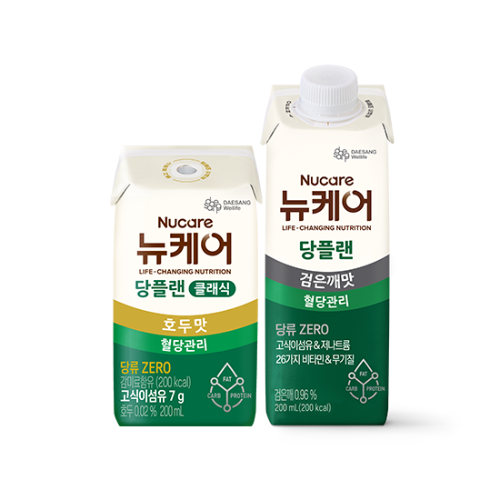 당플랜 호두맛 클래식 (빨대형) 200ml (24팩) + 당플랜 검은깨맛 200ml (30팩)