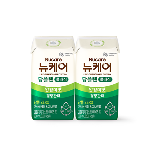 [뉴케어 8월 특가] 당플랜 인절미맛 클래식 (빨대형_플라스틱절감) 200ml (48팩) 