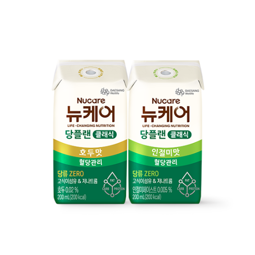 당플랜 호두맛 클래식 (빨대형) 200ml (24팩) + 인절미맛 클래식 (빨대형) 200ml (24팩)