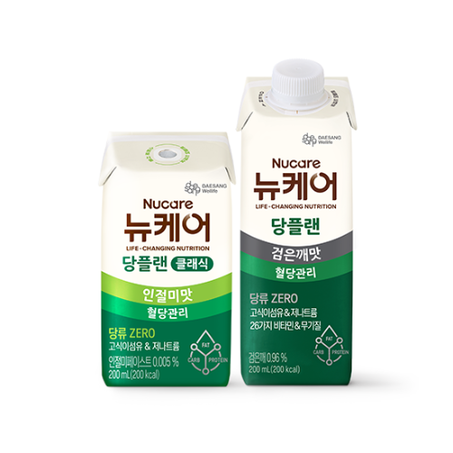 당플랜 인절미맛 클래식 (빨대형) 200ml (24팩) + 당플랜 검은깨맛 200ml (30팩)