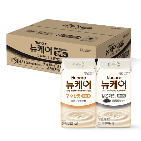 [가정의달 패밀리세일] 뉴케어 클래식 반반세트(구수한맛+검은깨맛) 200ml (24팩)_3