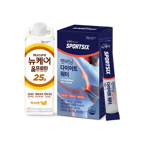 [올프로틴X스포식스] 뉴케어 올프로틴 바나나맛 245ml (24팩) + 스포식스 팻버닝 다이어트 워터 (7g×20포) + 에코젠 보틀 증정_2