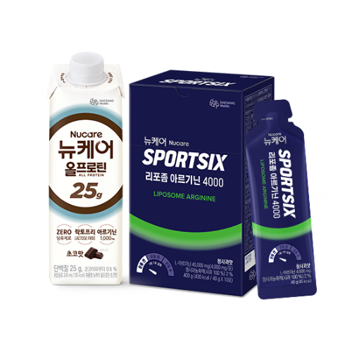 [올프로틴X스포식스] 뉴케어 올프로틴 초코맛 245ml (24팩) + 뉴케어 스포식스 리포좀 아르기닌 4000 (40gX10포)