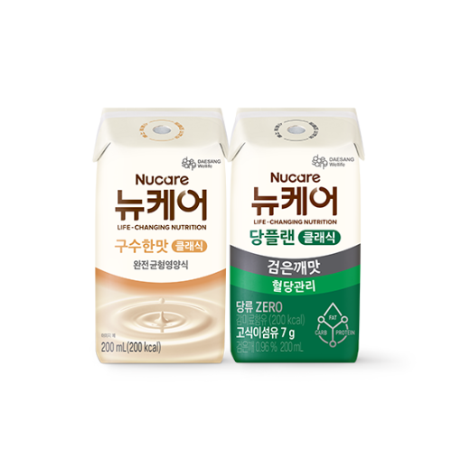 뉴케어 구수한맛 클래식 (빨대형) 200ml (24팩) + 당플랜 검은깨맛 클래식 (빨대형) 200ml (24팩)