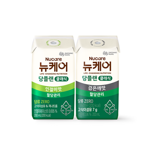 당플랜 인절미맛 클래식 (빨대형) 200ml (24팩) + 당플랜 검은깨맛 클래식 (빨대형) 200ml (24팩)