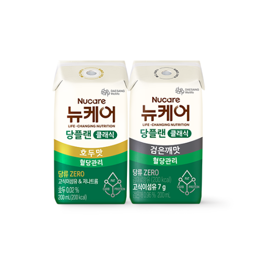 당플랜 호두맛 클래식 (빨대형) 200ml (24팩) + 당플랜 검은깨맛 클래식 (빨대형) 200ml (24팩)