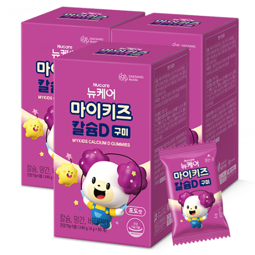 마이키즈 칼슘D 구미 (4g×60구미)X3 /60일분